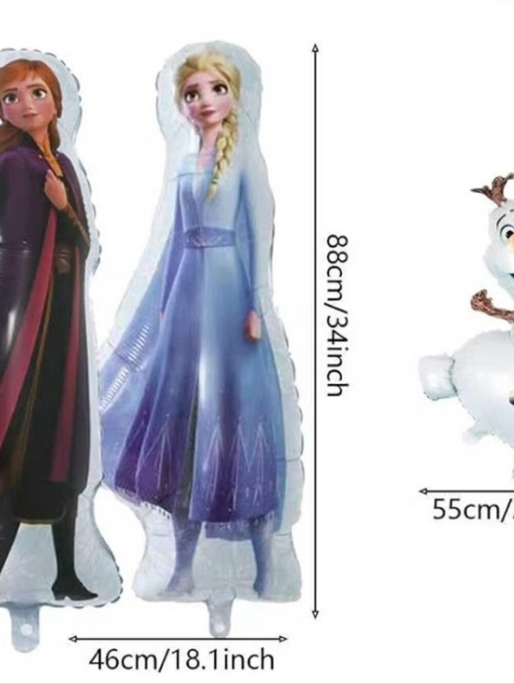 FROZEN THEME Blue Princess Character Inflatable Balloon - Kids Toys